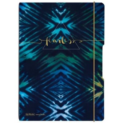 Herlitz Notizheft flex A4, 40 Blatt kariert + 40 Blatt liniert, New Batik Fearless, gelocht, Perforation my.book Herlitz Notizheft flex A4, 40 Blatt kariert + 40 Blatt liniert, New Batik Fearless, gelocht, Perforation my.book