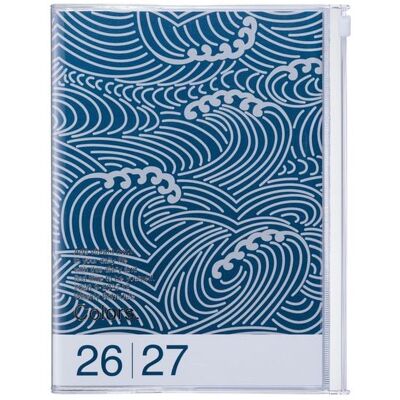 Mark's Europe MARK'S 2026/27 Diary A5 Pattern // Wave Navy Mark's Europe MARK'S 2026/27 Diary A5 Pattern // Wave Navy