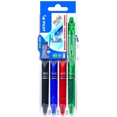 PILOT Tintenroller FriXion Clicker 0.7 (M) 4er Set2Go Classic PILOT Tintenroller FriXion Clicker 0.7 (M) 4er Set2Go Classic