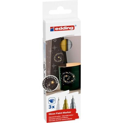 edding 780 Glanzlackmarker 3er Set metallic edding 780 Glanzlackmarker 3er Set metallic