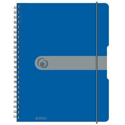 Herlitz Spiralblock A4 to go 80 Blatt kariert blau Herlitz Spiralblock A4 to go 80 Blatt kariert blau