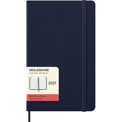 Moleskine 12 Monate Tageskalender 2027, Large/A5, 1 Tag = 1 Seite, Fester Einband, Saphir Moleskine 12 Monate Tageskalender 2027, Large/A5, 1 Tag = 1 Seite, Fester Einband, Saphir