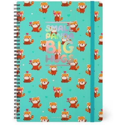 Legami Notizbuch liniert mit Spiralbindung - Maxi - Roter Panda Legami Notizbuch liniert mit Spiralbindung - Maxi - Roter Panda