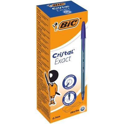 BIC Kugelschreiber Cristal Exact 0.3mm blau, 20er Set BIC Kugelschreiber Cristal Exact 0.3mm blau, 20er Set