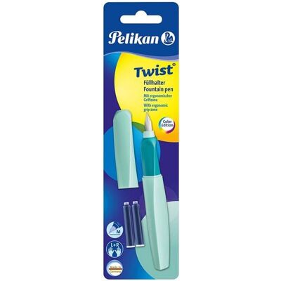 Pelikan Füllhalter Twist, Neo Mint, Feder M, universell für Rechts- und Linkshänder Pelikan Füllhalter Twist, Neo Mint, Feder M, universell für Rechts- und Linkshänder