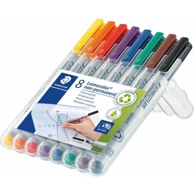 STAEDTLER Mars Lumocolor Schreib- und Zeichbedarf Lumocolor 312 non-permanent Universalstift B, 8er Set STAEDTLER Mars Lumocolor Schreib- und Zeichbedarf Lumocolor 312 non-permanent Universalstift B, 8er Set