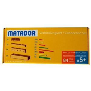 MATADOR 11247 - Maker zu Explorer Verbindungsset, 84 Teile, Baukasten-Erweiterung, Holz, Konstruktionsbaukasten, ab 5 Jahren, Spielend lernen! MATADOR 11247 - Maker zu Explorer Verbindungsset, 84 Teile, Baukasten-Erweiterung, Holz, Konstruktionsbaukasten, ab 5 Jahren, Spielend lernen!