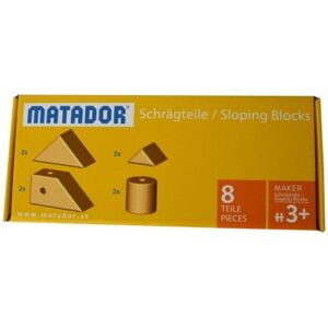 MATADOR 21250 - Maker Schrägteile-Set, 8 Teile, Baukasten-Erweiterung, Holz, Konstruktionsbaukasten, ab 3 Jahren, Spielend lernen! MATADOR 21250 - Maker Schrägteile-Set, 8 Teile, Baukasten-Erweiterung, Holz, Konstruktionsbaukasten, ab 3 Jahren, Spielend lernen!