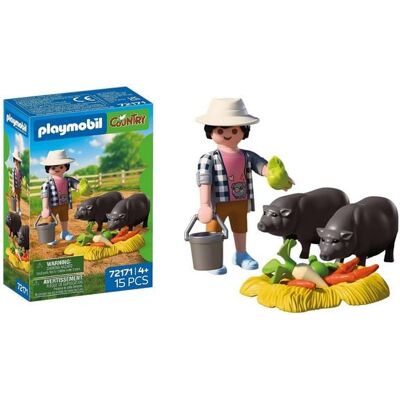 PLAYMOBIL Landwirt mit Hängebauchschwein PLAYMOBIL Landwirt mit Hängebauchschwein