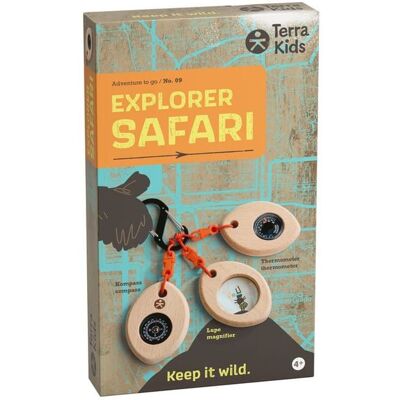 HABA 2012395001 - Terra Kids, Explorer Safari, Adventure to go/No.09, mit Kompass, Lupe & Thermometer am Karabiner HABA 2012395001 - Terra Kids, Explorer Safari, Adventure to go/No.09, mit Kompass, Lupe & Thermometer am Karabiner
