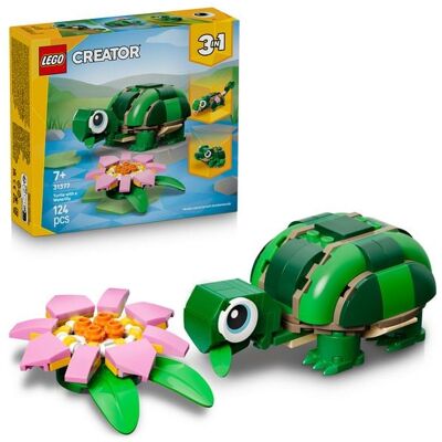 LEGO® GmbH LEGO Creator 3-in-1-Set 31377 Schildkröte mit Seerose, Modellbau ab 7 LEGO® GmbH LEGO Creator 3-in-1-Set 31377 Schildkröte mit Seerose, Modellbau ab 7