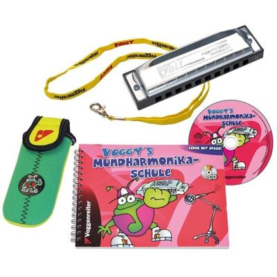Voggenreiter Voggy's Mundharmonika-Set - C-Dur Blues Harp, Neopren-Tasche Voggenreiter Voggy's Mundharmonika-Set - C-Dur Blues Harp, Neopren-Tasche
