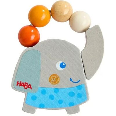 HABA 2013798001 - Greifling Rasselelefant, Holz, Höhe: 8 cm HABA 2013798001 - Greifling Rasselelefant, Holz, Höhe: 8 cm