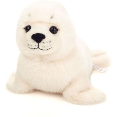 Teddy Hermann 90041 - Robbe weiß, Plüsch, Länge: 25 cm Teddy Hermann 90041 - Robbe weiß, Plüsch, Länge: 25 cm