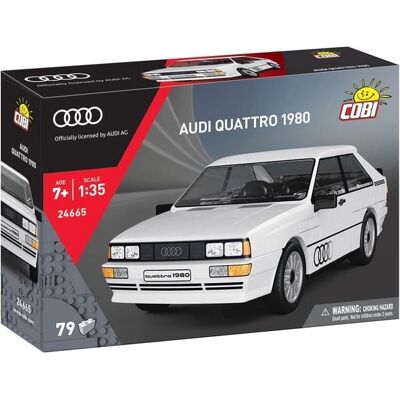 COBI 24665 - Audi Quattro 1980, weiß, 1:35, Bausatz, 79 Klemmbausteine COBI 24665 - Audi Quattro 1980, weiß, 1:35, Bausatz, 79 Klemmbausteine