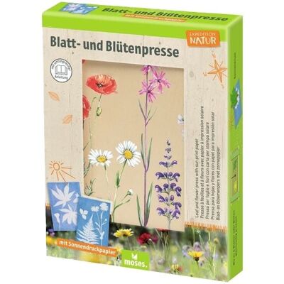 moses. Expedition Natur Blatt- und Blütenpresse mit Sonnendruckpapier moses. Expedition Natur Blatt- und Blütenpresse mit Sonnendruckpapier