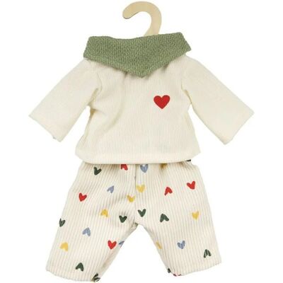 Heless Puppen-Kordhose ''Herz-Konfetti'' mit T-Shirt und Nickituch, Gr. 35-45 cm Heless Puppen-Kordhose ''Herz-Konfetti'' mit T-Shirt und Nickituch, Gr. 35-45 cm