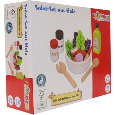 VEDES Großhandel GmbH - Ware Spielmaus Küche Salat-Set aus Holz, 30 Teile VEDES Großhandel GmbH - Ware Spielmaus Küche Salat-Set aus Holz, 30 Teile