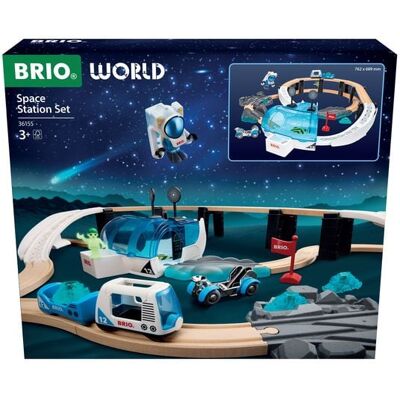 Ravensburger Verlag GmbH BRIO World - 36155 Großes Weltraumstations-Set - großes Holzeisenbahnset und zauberhaftes Geschenk für Kinder ab 3 Jahren Ravensburger Verlag GmbH BRIO World - 36155 Großes Weltraumstations-Set - großes Holzeisenbahnset und zauberhaftes Geschenk für Kinder ab 3 Jahren