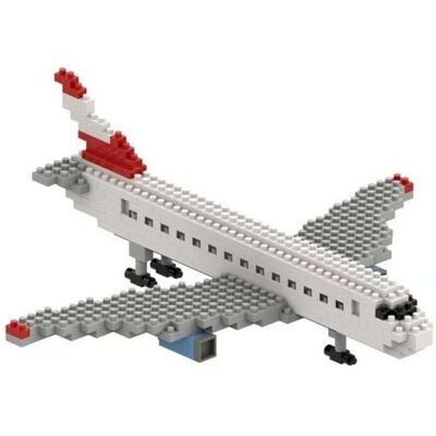 Schäfer Toy Company GmbH BRIXIES 200153 - Flugzeug, 3D Konstruktionsbausatz aus Ministeinen, 246 Teile Schäfer Toy Company GmbH BRIXIES 200153 - Flugzeug, 3D Konstruktionsbausatz aus Ministeinen, 246 Teile