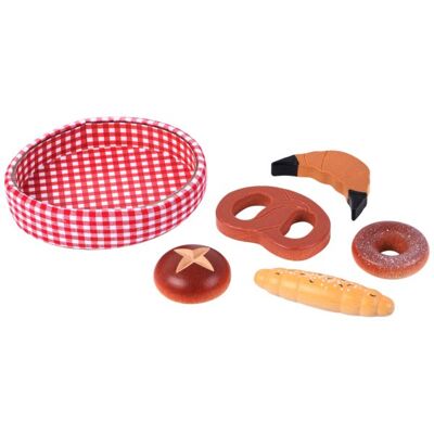 Kaufladensortiment TANNER - Baumwollkorb mit Holzbackwaren Kaufladensortiment TANNER - Baumwollkorb mit Holzbackwaren