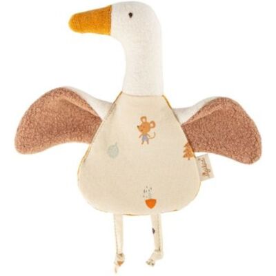 Sigikid 39980 - Knistertuch Gans, sigibaby Greifling, Baumwolle, 17 cm Sigikid 39980 - Knistertuch Gans, sigibaby Greifling, Baumwolle, 17 cm