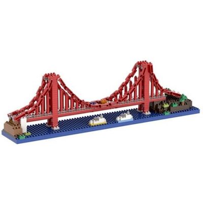 BRIXIES 200217 - Golden Gate Bridge, 3D Konstruktionsbausatz aus Ministeinen, ca. 630 Teile BRIXIES 200217 - Golden Gate Bridge, 3D Konstruktionsbausatz aus Ministeinen, ca. 630 Teile