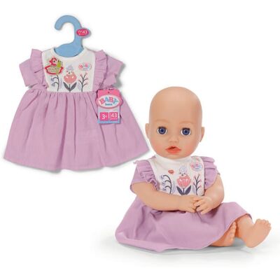 MGA Zapf Creation GmbH Zapf Creation BABY born Puppenkleidung Kleid Wald violett 43cm MGA Zapf Creation GmbH Zapf Creation BABY born Puppenkleidung Kleid Wald violett 43cm