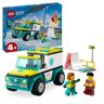LEGO® GmbH LEGO City 60403 Rettungswagen und Snowboarder, Set mit Spielzeug-Auto
