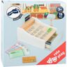 Small foot 11099 - Spielkasse aus Holz, inkl. Scanner, Kartenlesegerät, Spielgeld und Kreditkarten, Kaufladen