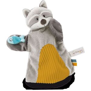 Nici Schmusetuch Handpuppe Waschbär 2in1 26x25cm auf Nici Schmusetuch Handpuppe Waschbär 2in1 26x25cm auf