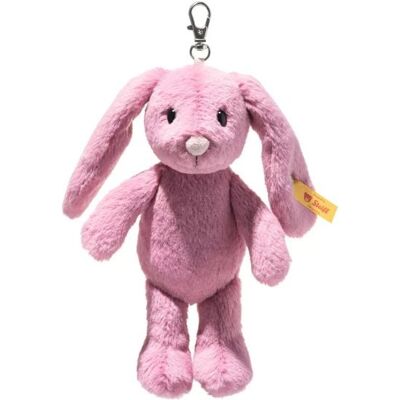 Steiff 112775 - Anhänger Hoppie Hase, pink, Plüsch, 16 cm Steiff 112775 - Anhänger Hoppie Hase, pink, Plüsch, 16 cm