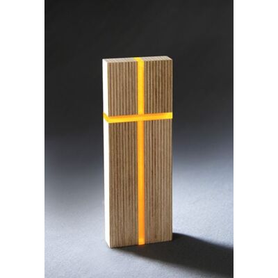 Praxisverlag buch+musik - Licht-Kreuz - Natürliche Holzsymbol - Geschenk - 18.2x6.3cm - Dekor Praxisverlag buch+musik - Licht-Kreuz - Natürliche Holzsymbol - Geschenk - 18.2x6.3cm - Dekor