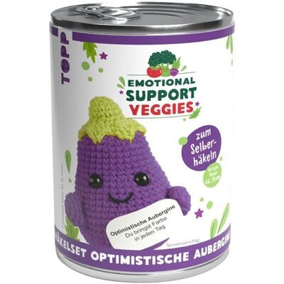frechverlag GmbH Emotional Support Veggies Häkelset Aubergine frechverlag GmbH Emotional Support Veggies Häkelset Aubergine