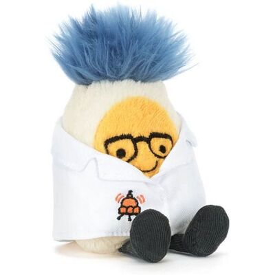 Jellycat Limited Amuseables Boiled Egg Scientist Outfit Jellycat Limited Amuseables Boiled Egg Scientist Outfit