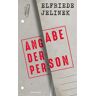 Rowohlt Verlag Angabe der Person