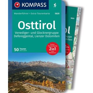 Kompass-Karten KOMPASS Wanderführer Osttirol, Venediger- und Glocknergruppe, Defereggental, Lienzer Dolomiten, 50 Touren mit Extra-Tourenkarte Kompass-Karten KOMPASS Wanderführer Osttirol, Venediger- und Glocknergruppe, Defereggental, Lienzer Dolomiten, 50 Touren mit Extra-Tourenkarte