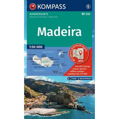 Kompass-Karten KOMPASS Wanderkarte 234 Madeira 1:50.000 Kompass-Karten KOMPASS Wanderkarte 234 Madeira 1:50.000