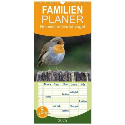 Familienplaner 2026 - Heimische Gartenvögel mit 5 Spalten (Wandkalender, 21 x 45 cm) CALVENDO Familienplaner 2026 - Heimische Gartenvögel mit 5 Spalten (Wandkalender, 21 x 45 cm) CALVENDO