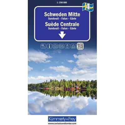 Kümmerly+Frey Regional-Strassenkarte 4 Schweden Mitte 1:250.000 Kümmerly+Frey Regional-Strassenkarte 4 Schweden Mitte 1:250.000