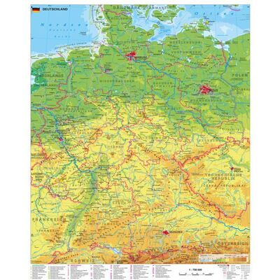 Stiefel Eurocart Deutschland physisch 1 : 750 000 Stiefel Eurocart Deutschland physisch 1 : 750 000
