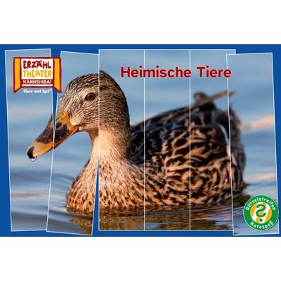 Hase und Igel Verlag Rätselstreifen Ratespaß: Heimische Tiere / Kamishibai Bildkarten Hase und Igel Verlag Rätselstreifen Ratespaß: Heimische Tiere / Kamishibai Bildkarten