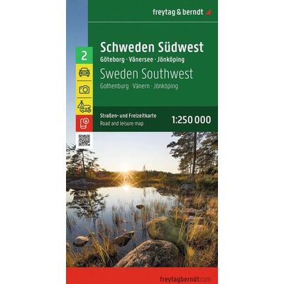 KOMPASS freytag und berndt freytag & berndt Straßenkarte Schweden Südwest 1:250.000 KOMPASS freytag und berndt freytag & berndt Straßenkarte Schweden Südwest 1:250.000
