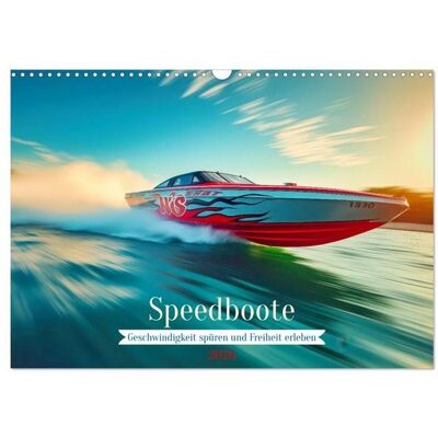 Speedboote (Wandkalender 2026 DIN A3 quer), CALVENDO Monatskalender Speedboote (Wandkalender 2026 DIN A3 quer), CALVENDO Monatskalender