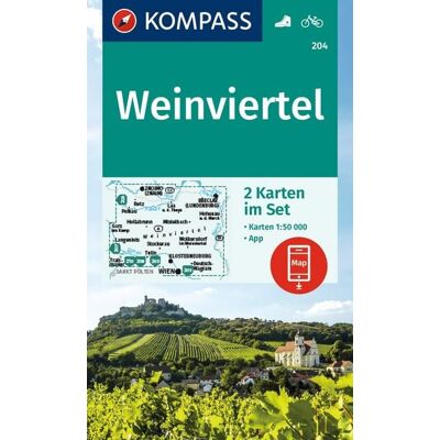 Kompass-Karten KOMPASS Wanderkarten-Set 204 Weinviertel (2 Karten) 1:50.000 Kompass-Karten KOMPASS Wanderkarten-Set 204 Weinviertel (2 Karten) 1:50.000