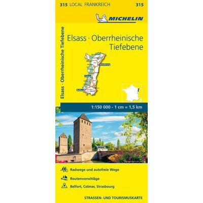 Michelin Elsass Oberrheinische Tiefebene Michelin Elsass Oberrheinische Tiefebene