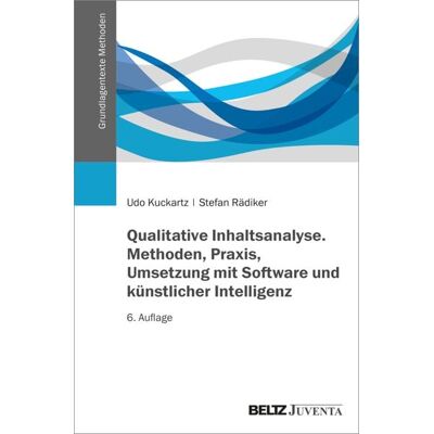 Beltz eBook Qualitative Inhaltsanalyse. Methoden, Praxis, Umsetzung mit Software und künstlicher Intelligenz Beltz eBook Qualitative Inhaltsanalyse. Methoden, Praxis, Umsetzung mit Software und künstlicher Intelligenz