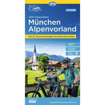 Kompass-Karten BVA ADFC Regionalkarte München Alpenvorland 1:75.000 Kompass-Karten BVA ADFC Regionalkarte München Alpenvorland 1:75.000
