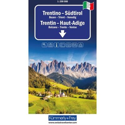 Kümmerly+Frey Regional-Strassenkarte 3 Trentino, Südtirol 1: Kümmerly+Frey Regional-Strassenkarte 3 Trentino, Südtirol 1: