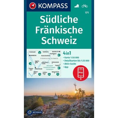 Kompass-Karten KOMPASS Wanderkarte 171 Südliche Fränkische Schweiz 1:50.000 Kompass-Karten KOMPASS Wanderkarte 171 Südliche Fränkische Schweiz 1:50.000